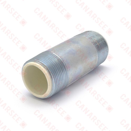 1-1/4” x 4” Galvanized (Dielectric) Pipe Nipple