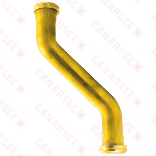 1-1/2", 22GA, Double Offset, Rough Brass, w/ Zinc Slip Nuts