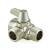 Diverter Valve for Hand Held Shower, Brushed Nickel Brass