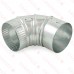 4" Galvanized 90° Adjustable Flue Elbow, 24 GA.. 4" Galvanized 90° Adjustable Flue Elbow, 24 GA..