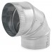 6" Galvanized 90° Adjustable Flue Elbow, 26 GA.. 6" Galvanized 90° Adjustable Flue Elbow, 26 GA..