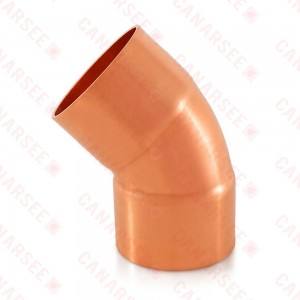 2” Copper, 45° Elbow