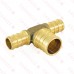 1/2” x 1/2” x 3/4” PEX Reducing Tee, Lead-Free