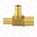 3/4” x 1/2” x 1/2” PEX Reducing Tee, Lead-Free