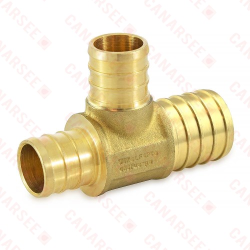 1” x 3/4” x 3/4” PEX Reducing Tee, Lead-Free