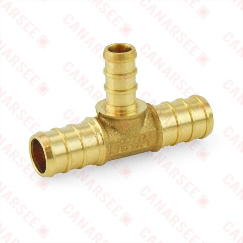 1/2” x 1/2” x 3/8” PEX Reducing Tee, Lead-Free