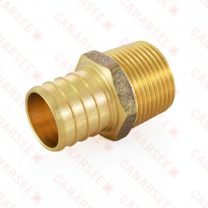 1” PEX x 3/4” Male Threaded Adapter, Lead-Free