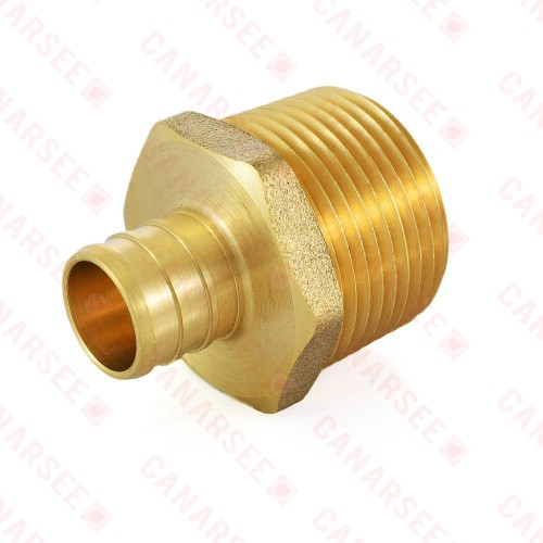 3/4” PEX x 1” Male Threaded Adapter, Lead-Free
