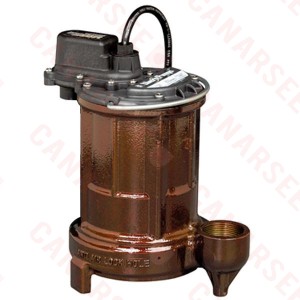Automatic Elevator Sump Pump w/ Wide Angle Float Switch, 25'' cord, 1/2 HP, 230V