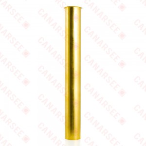 1-1/2" x 18", 22GA, Flanged Tailpiece, Rough Brass