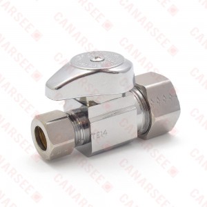 5/8” OD Compression x 3/8” OD Compression Straight Stop Valve (Multi-Turn), Lead-Free