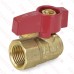 1/2" FIP x 3/8" Flare Angle Gas Ball Valve