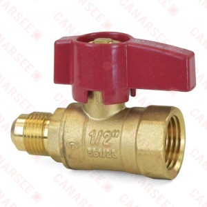 1/2" FIP x 3/8" Flare Gas Ball Valve