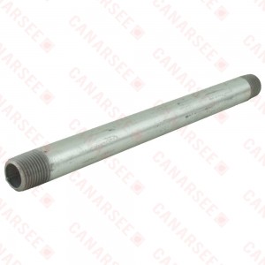 1/2” x 10” Galvanized Steel Pipe Nipple