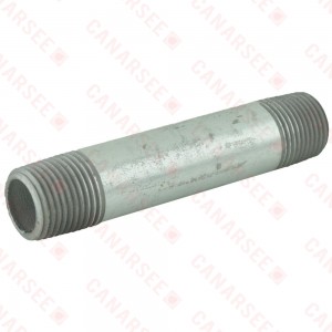 1/2” x 4” Galvanized Steel Pipe Nipple