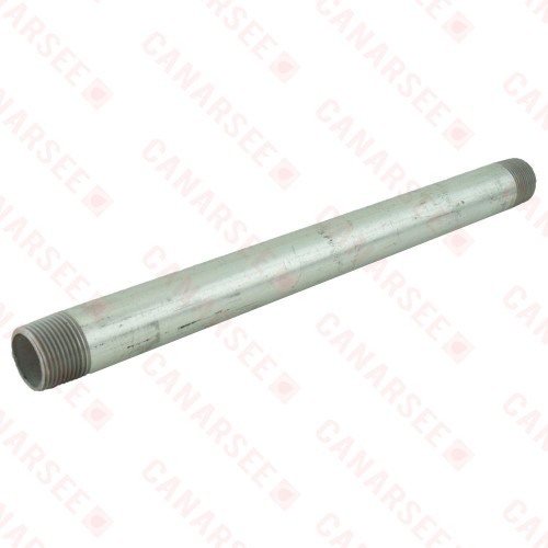 3/4” x 12” Galvanized Steel Pipe Nipple