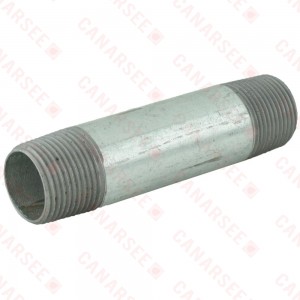 3/4” x 4” Galvanized Steel Pipe Nipple