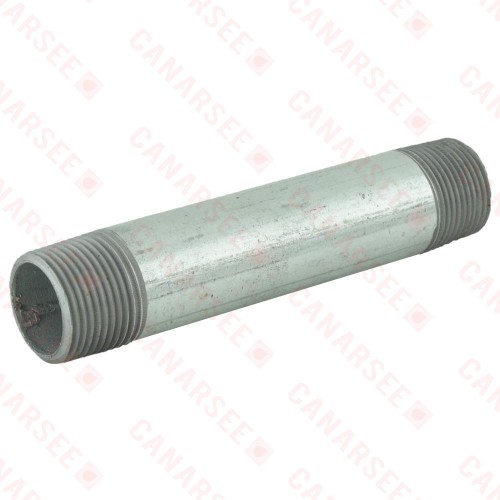 3/4” x 5” Galvanized Steel Pipe Nipple