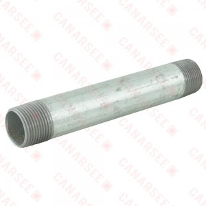 3/4” x 6” Galvanized Steel Pipe Nipple