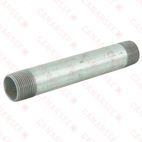 3/4” x 6” Galvanized Steel Pipe Nipple