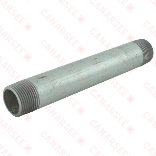 1” x 8” Galvanized Steel Pipe Nipple