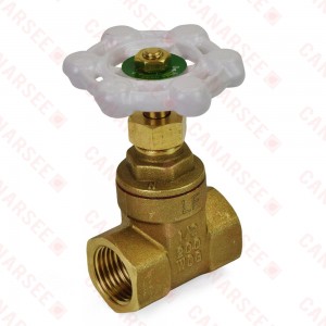 1/2" Threaded Gate Valve (Lead-Free)