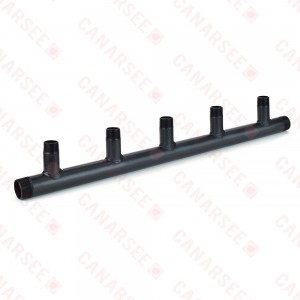 (5-Branch) Boiler Header Manifold, 1-1/4" Trunk x 1" Outlets, Threaded