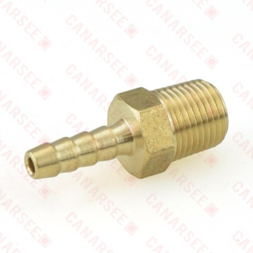 1/8" Hose Barb x 1/8" MIP Brass Adapter