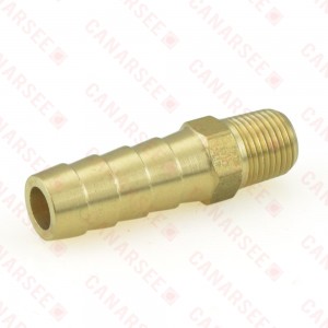 3/8" Hose Barb x 1/8" MIP Brass Adapter