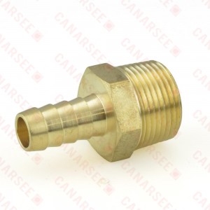 1/2" Hose Barb x 3/4" MIP Brass Adapter