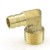 1/2” Hose Barb x 1/2” Male Threaded Elbow, Brass