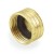 3/4" Garden Hose Brass Cap w/ Washer, Lead-Free