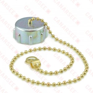 3/4" Garden Hose Cap w/ Washer and Chain