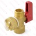 1/2" Threaded Expansion Tank Service Valve w/ Hose Drain
