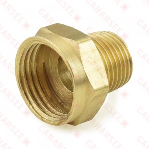 3/4" FGH x 1/2" MIP Brass Adapter, Lead-Free
