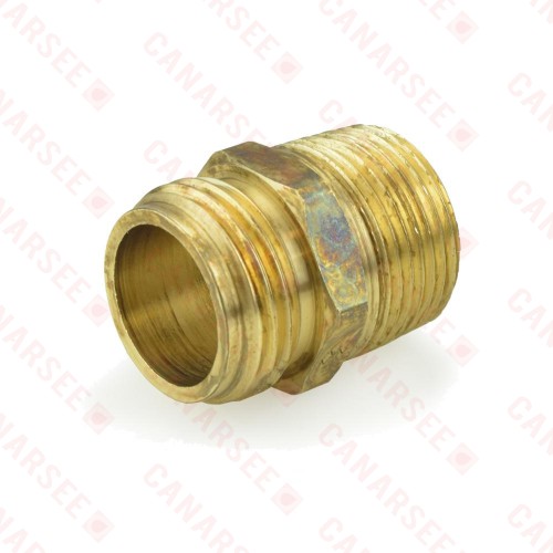 3/4" MGH x 3/4" MIP Brass Adapter, Lead-Free