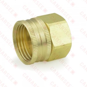 3/4" FGH x 3/4" FIP Swivel Brass Adapter, Lead-Free