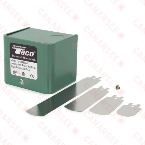 IFS01BR-1, Brass Mechanical Liquid Flow Switch, NEMA 1, (2) Rigid Paddles, 1 MNPT