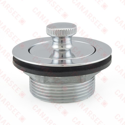 Bathtub Lift & Turn Drain, Chrome Plated