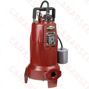 Automatic Omnivore X2 Grinder Pump w/ Wide Angle Float Switch, 2HP, 25' cord, 208/230V