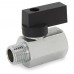 1/4" Male x 1/4" Female NPT Threaded Mini Brass Ball Valve, Full Port 1/4" Male x 1/4" Female NPT Threaded Mini Brass Ball Valve, Full Port
