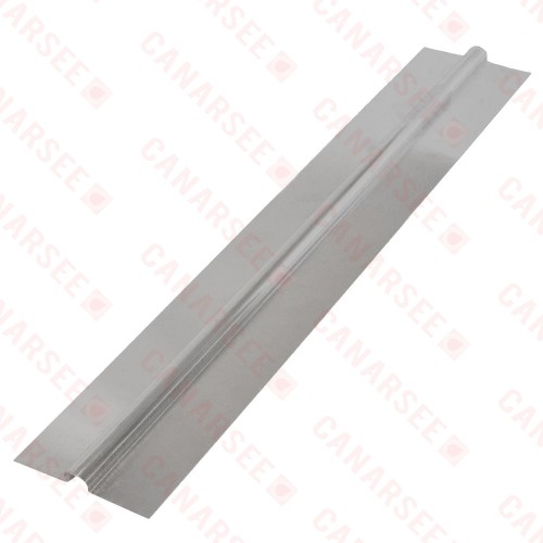 4ft long x 4" wide, 1/2" PEX Aluminum Heat Transfer Plates (50/box), U-Shaped, Imported