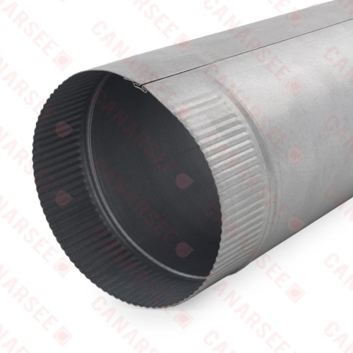 7" x 5 ft. Galvanized Snap-Lock Flue Pipe, 26 GA.. 7" x 5 ft. Galvanized Snap-Lock Flue Pipe, 26 GA..