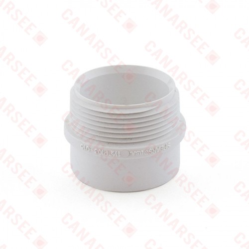 1-1/2" PVC DWV Male Trap Adapter (Spigot x Tubular Slip)