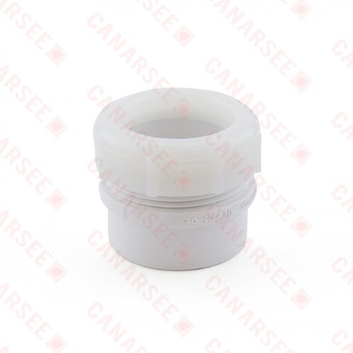 1-1/2" PVC DWV Male Trap Adapter w/ Plastic Nut (Spigot x Tubular Slip)