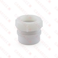 1-1/2" x 1-1/4" PVC DWV Male Trap Adapter w/ Plastic Nut (Spigot x Tubular Slip)