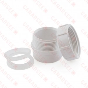 1-1/2” PVC DWV Male Trap Adapter w/ Plastic Nut & (2) Washers