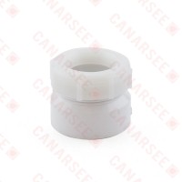 1-1/2" x 1-1/4" PVC DWV Female Trap Adapter w/ Plastic Nut (Socket x Tubular Slip)