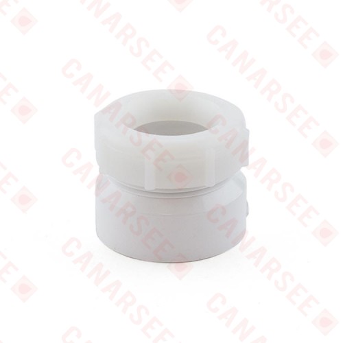 1-1/2" x 1-1/4" PVC DWV Female Trap Adapter w/ Plastic Nut (Socket x Tubular Slip)