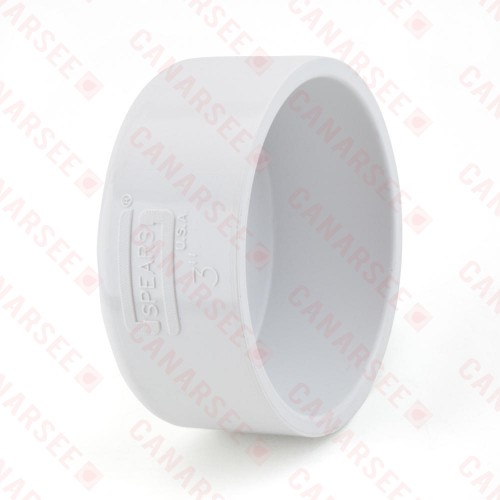 3" PVC DWV Cap